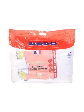 X2 Oreillers Blanc Dodo Grand confort 50x70 1