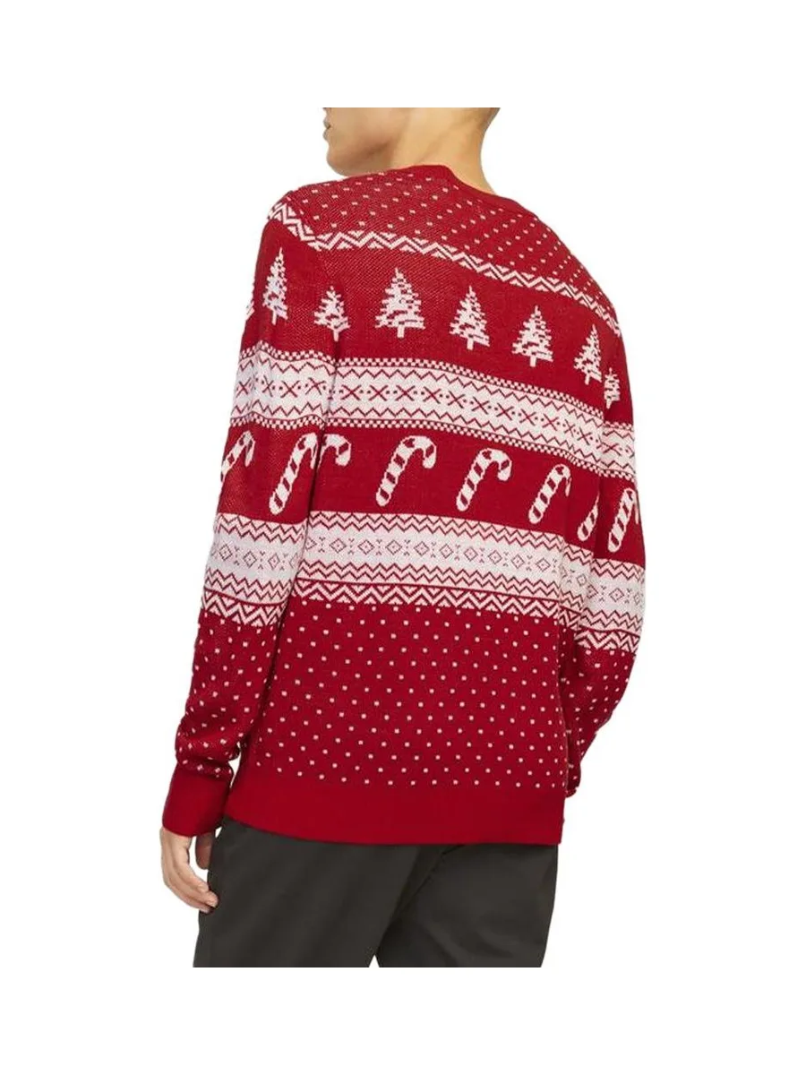 Pull de Noël Rouge Homme Jack & Jones Gabriel 2