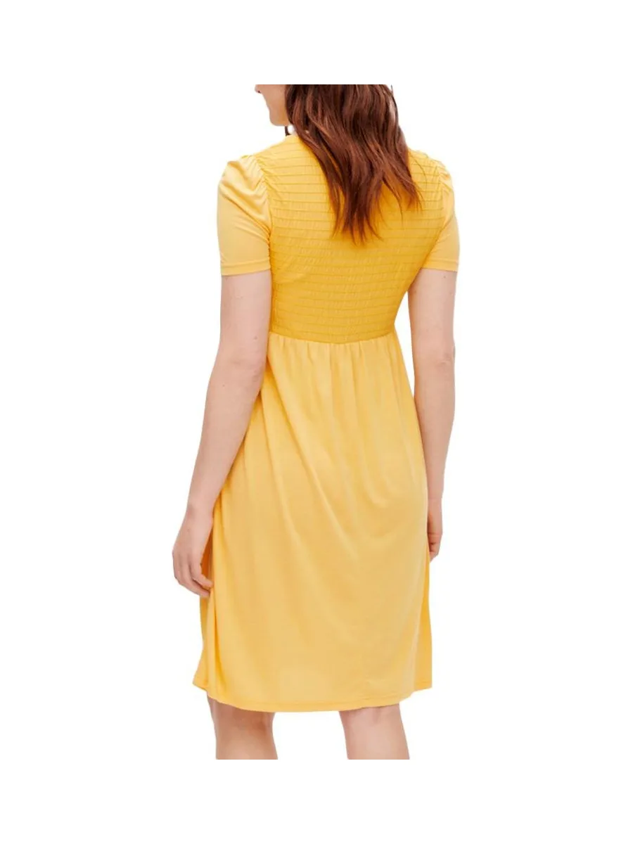 Robe de Grossesse Jaune Femme Mamalicious Lina 3