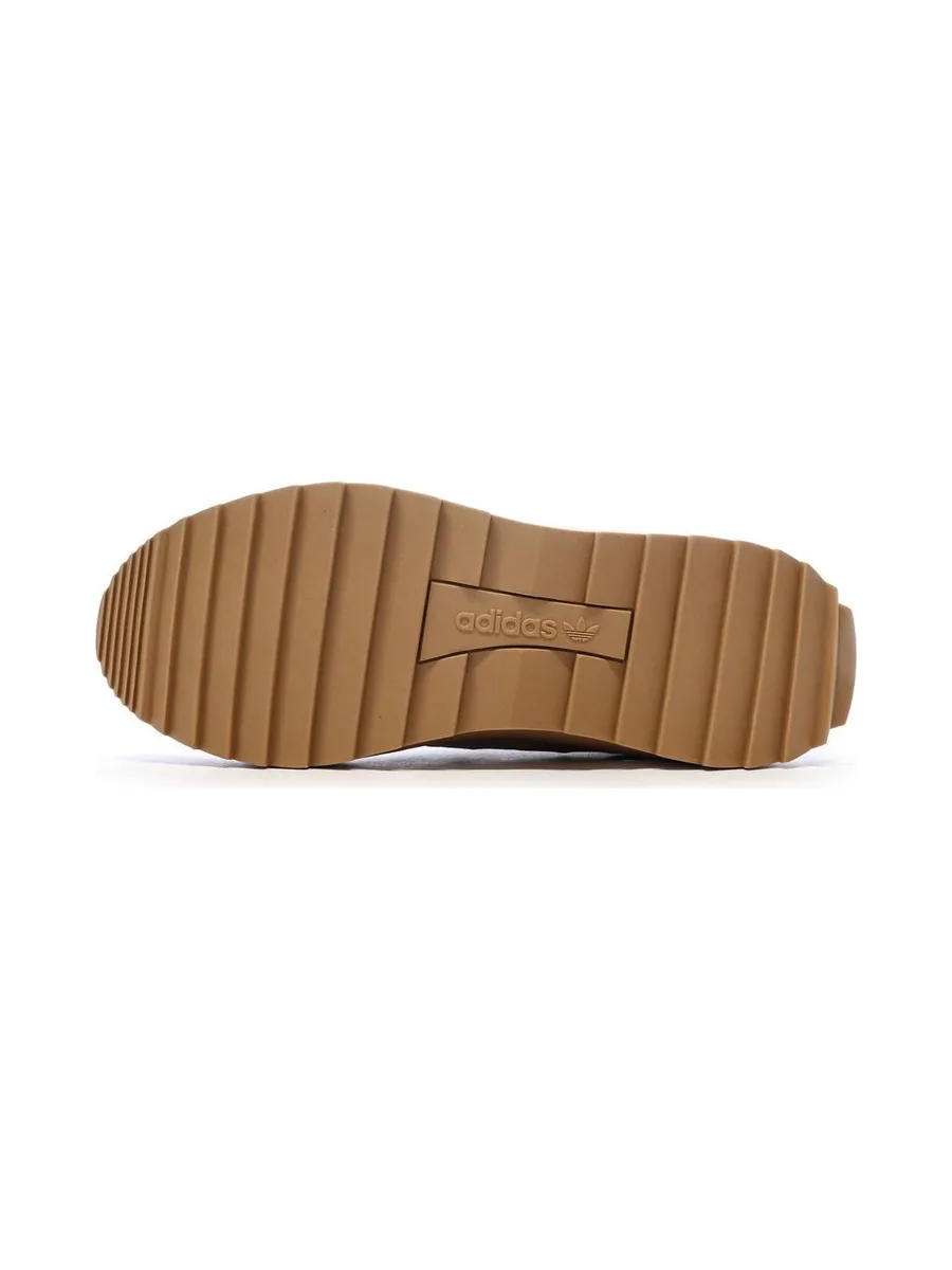 Baskets Camel/Jaune Femme Adidas Superstar Winter 6