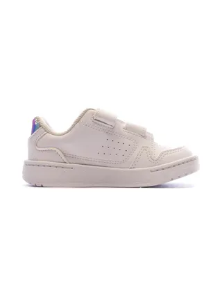 Baskets Blanche/Argent Fille Adidas NY 90 CF 2