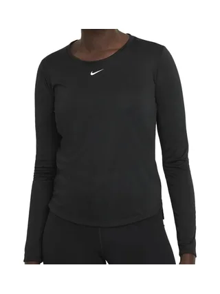 T-shirt Manches Longues de Sport Noir Femme Nike Top 1