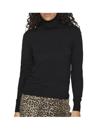 Pull Noir Femme Vila Comfy 14097994 1