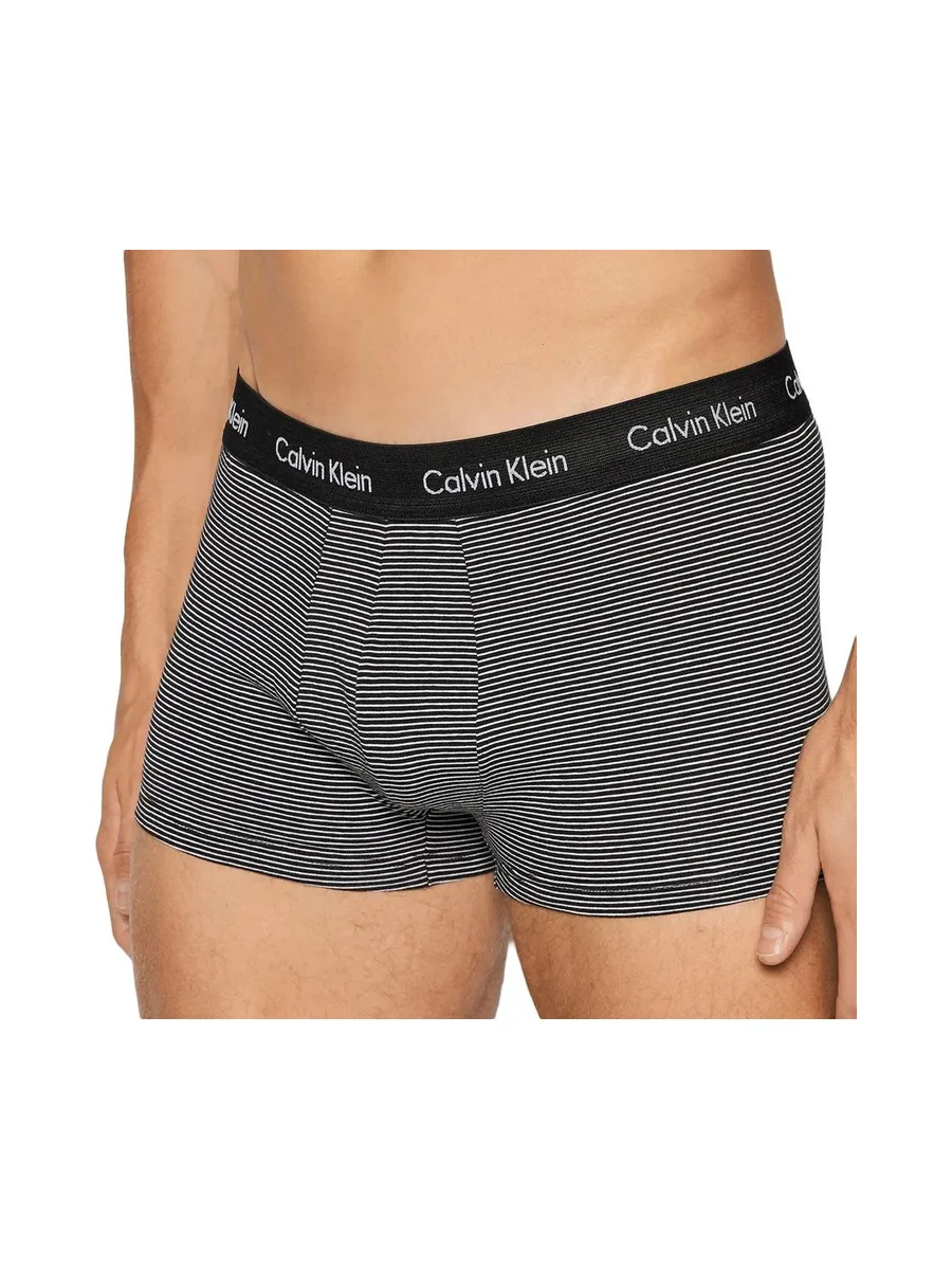 x3 Boxers Noir/Blanc Homme Calvin Klein Jeans Trunk 2