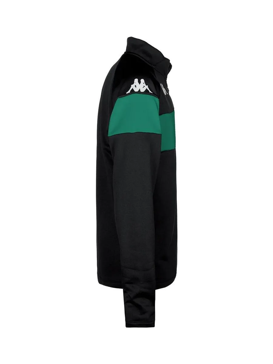 Sweat Noir/Vert Garçon Kappa Dovare 3