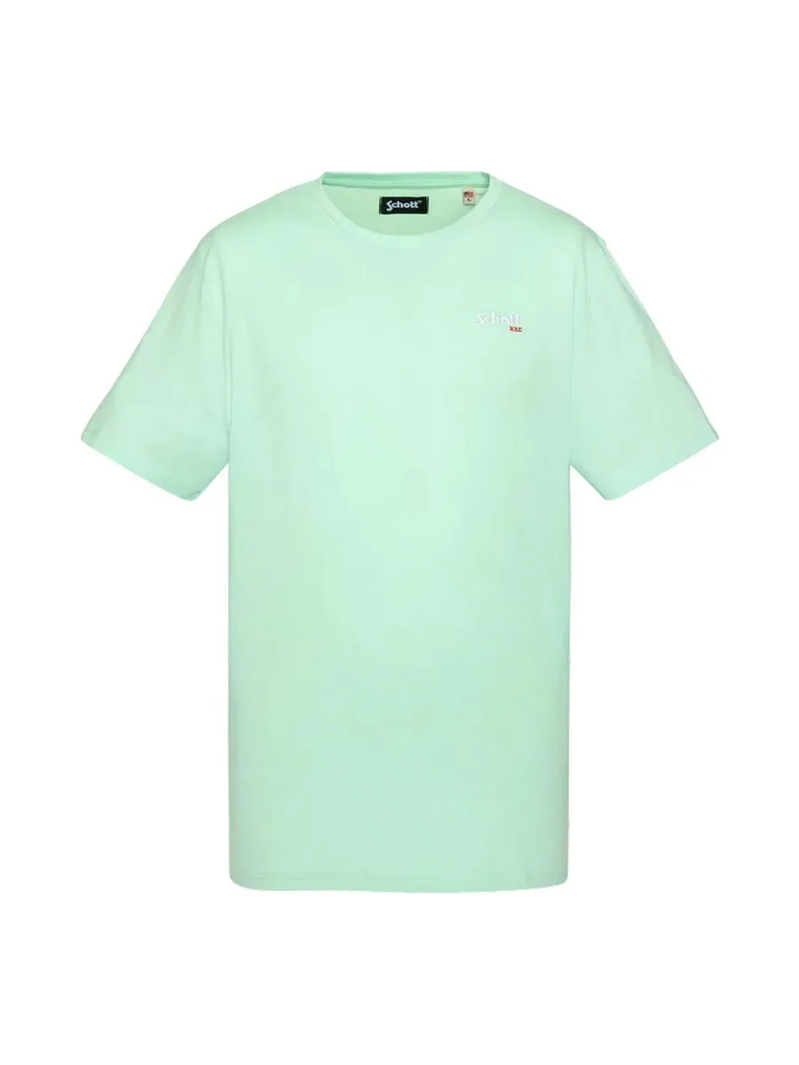 T-shirt Vert Clair Homme Schott TSCREW 2