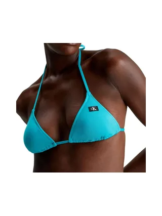 Haut de maillot de bain Bleu Femme Calvin Klein Jeans Triangle 1