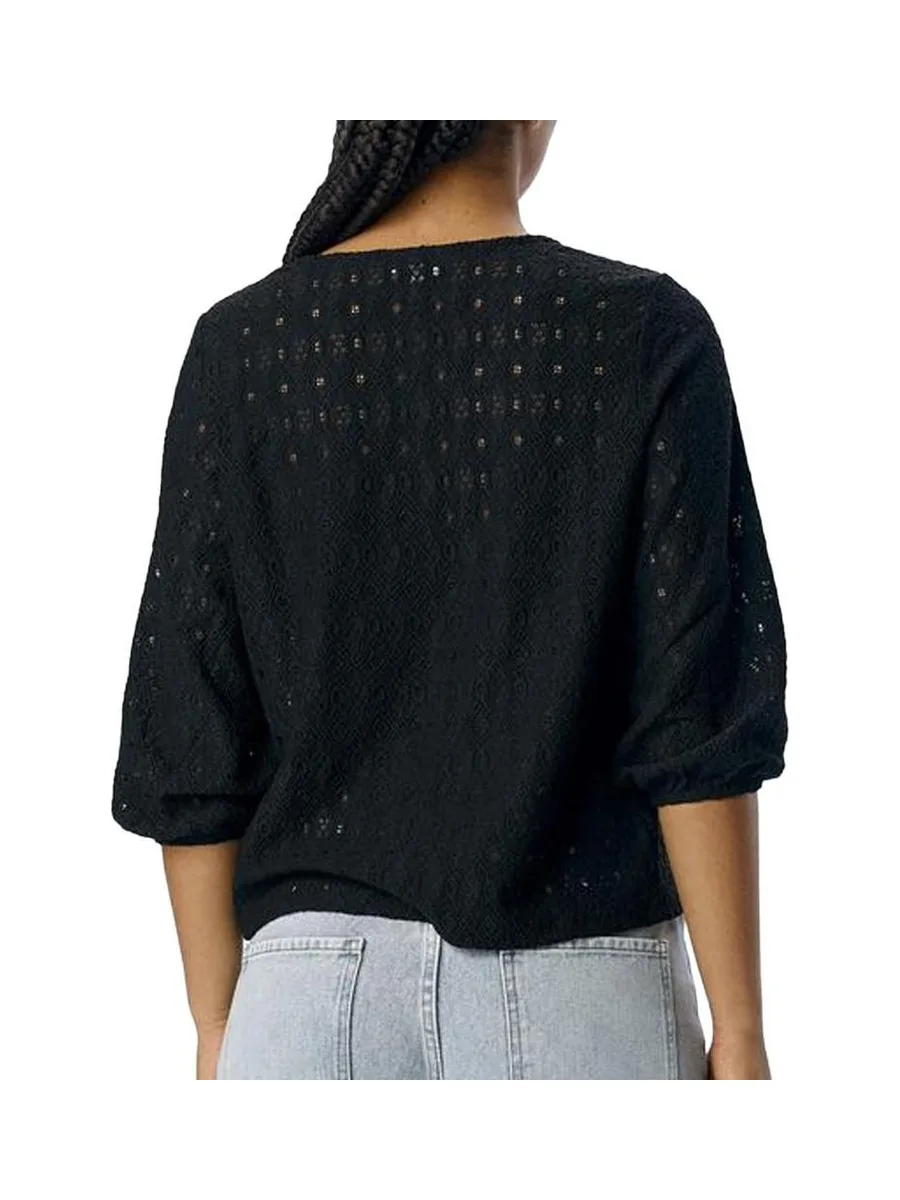 Blouse Brodée Noire Femme Vero Moda Aila 3