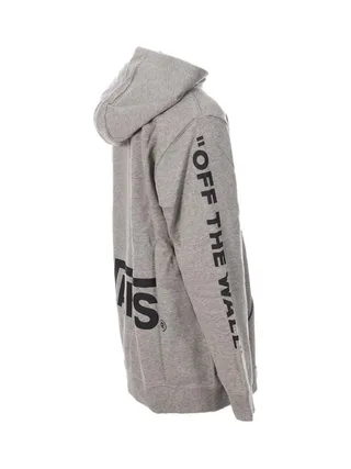 Sweat Gris Garçon Vans Logo Fleece Hoodie Heather 3