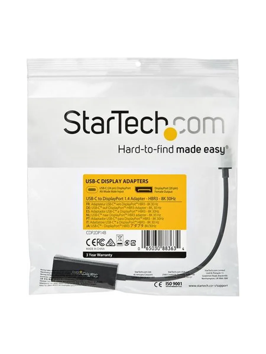 Adapter - USB C to DisplayPort - 8K 30Hz 4
