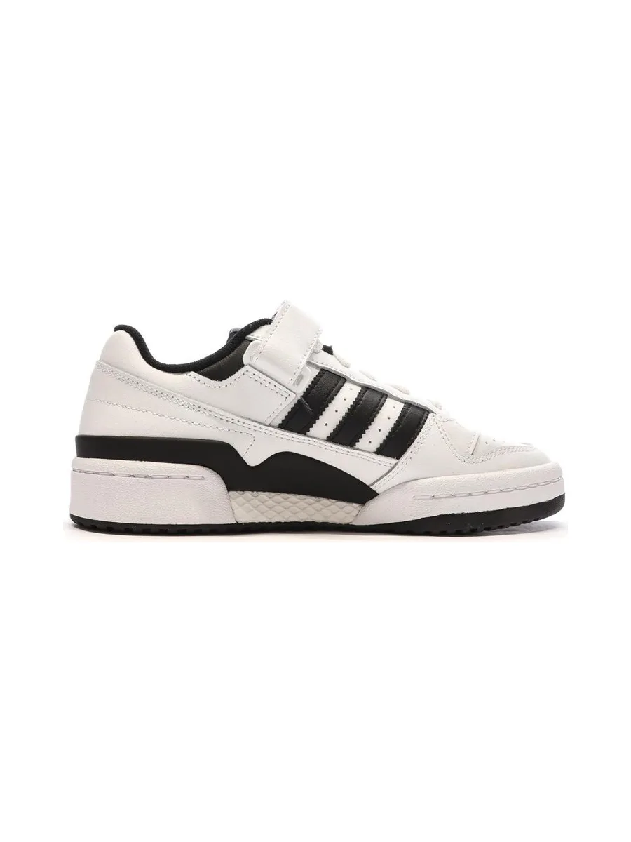 Baskets Blanches/Noires Homme Adidas Forum Low 3
