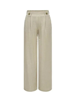 Pantalon Fluide Beige Femme JDY Geggo 1