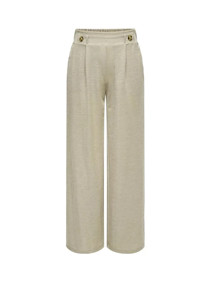 Pantalon Fluide Beige Femme JDY Geggo 1
