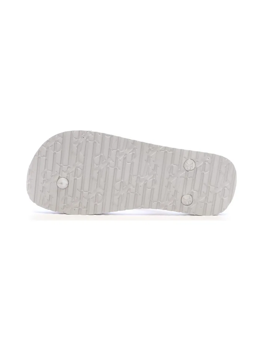 Tongs Grise Femme Calvin Klein Jeans Flip Flop Tpu Metall 3