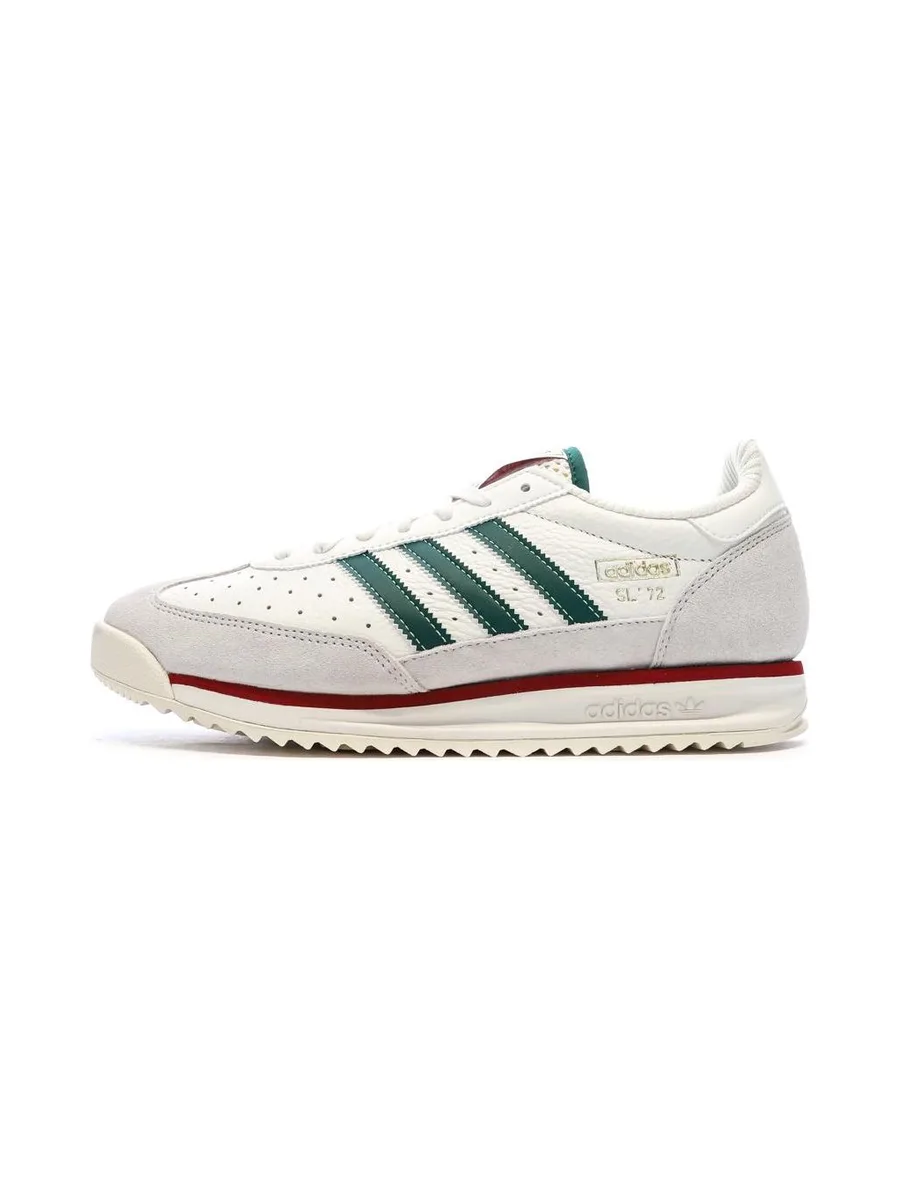 Baskets Vertes/Blanches/Bordeaux Homme Adidas Sl 72 2