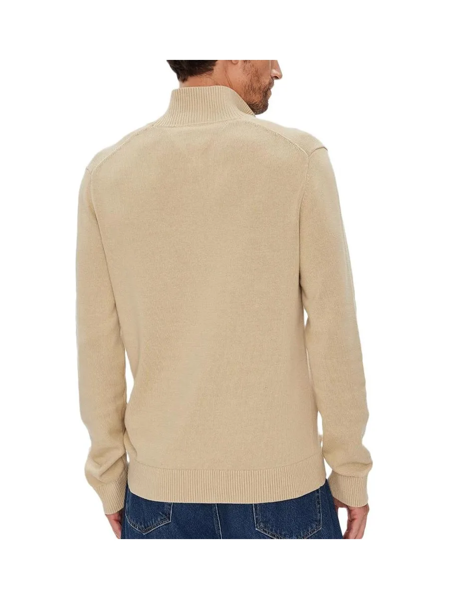 Pull 1/4 Zip Beige Homme Tommy Hilfiger Light 3