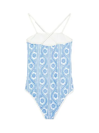 Maillot de bain Blanc/Bleu Fille Tommy Hilfiger UG0UG00802 2