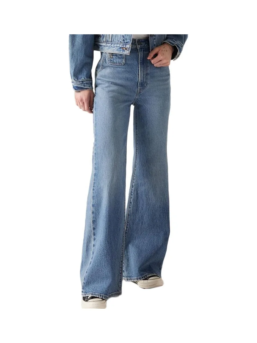 Jean Bleu Femme Levi's Ribcage Bells 1