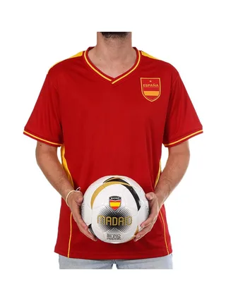 Espagne Maillot Supporter Rouge Mixte Sport Zone 1