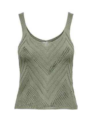 Débardeur Vert Beige Femme JDY Sun 1