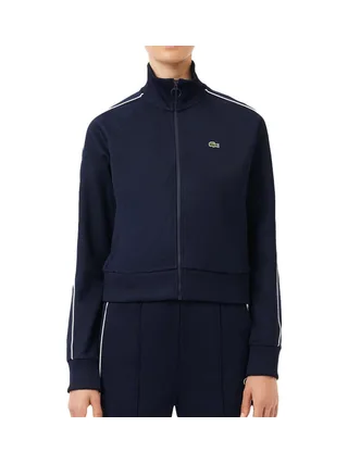 Veste Zippé Marine Femme Lacoste Paris Interlock 1