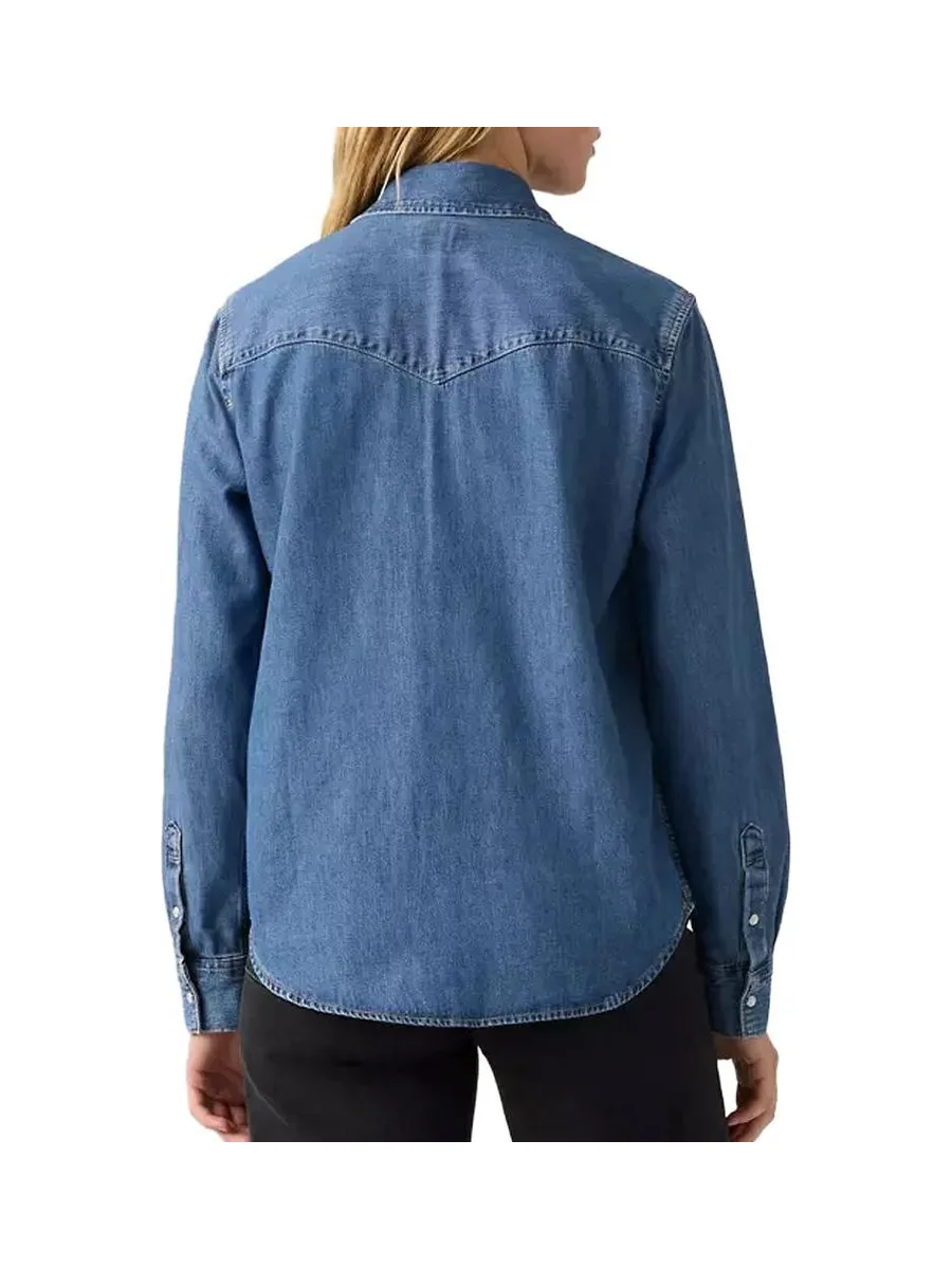 Chemise Bleu Moyen Femme Levi's The Ultimate Western 3