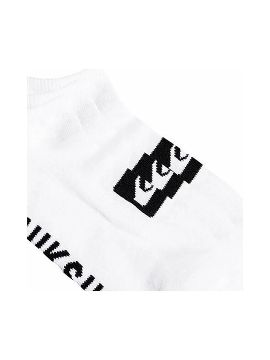 x3 Chaussettes Blanches/Noires Homme Quiksilver 3ankle 3