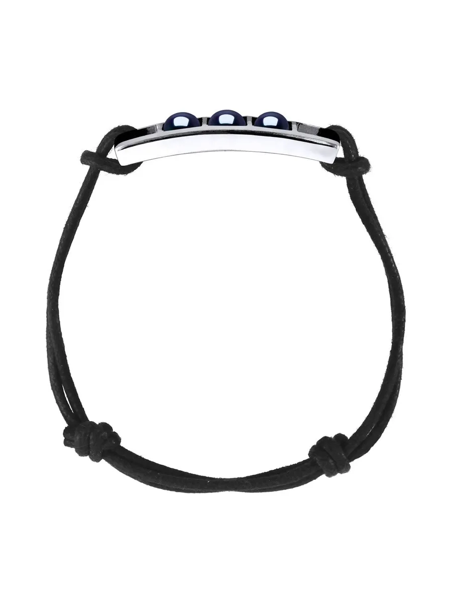 Bracelet Véritables Perles d'Eau Douce Boutons 5-6 mm — Argent 925 Millièmes — 25 cm — Homme 1