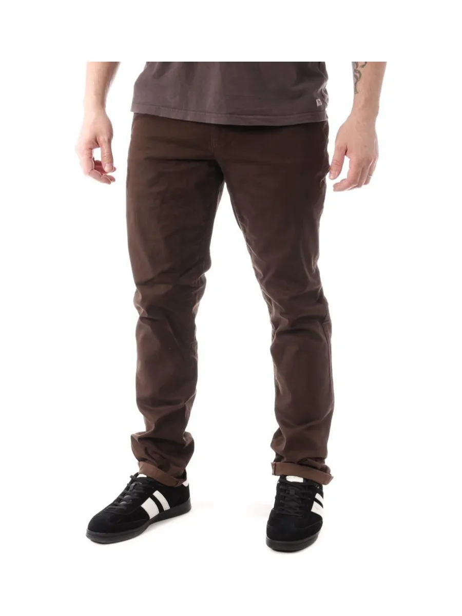 Chino Marron Foncé Homme Paname Brothers Costa 4LT 2