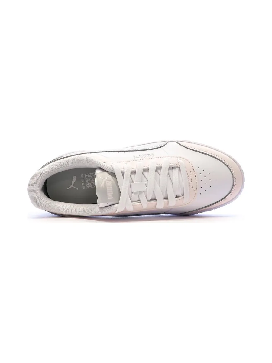 Baskets Blanc/Rose/Gris Femme Puma Carina Mia 5