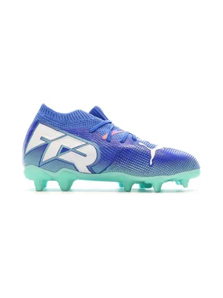 Chaussures de Foot Bleues Enfant Puma Future 7 Match FG/AG 2