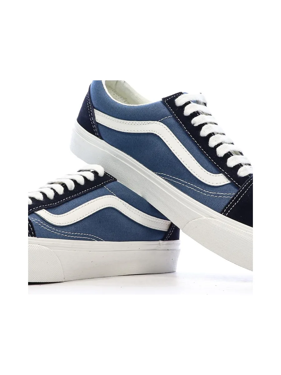 Baskets Bleu/Marine Homme Vans Old Skool Marshmallow 8