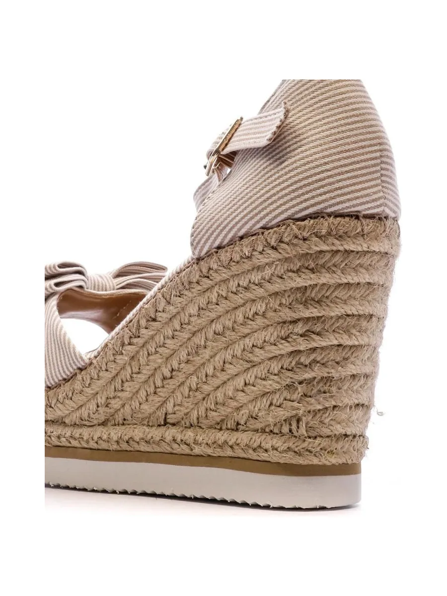 Sandales Compensées Beige Femme Beppi 7