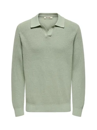 Polo Vert Homme Only & Sons Casper 1
