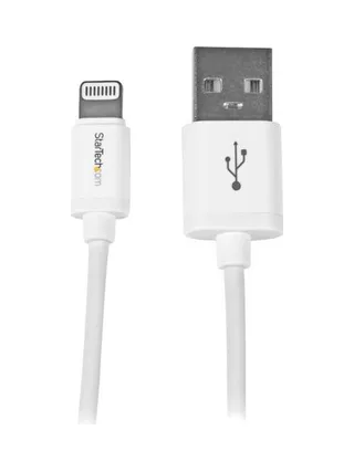 1m White 8-pin Lightning to USB Cable 1