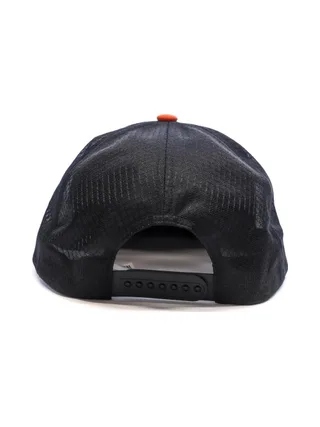 Casquette Noir/Orange Mixte Salomon Trucker Flat Cap Cherry 3