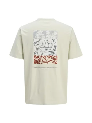 T-Shirt Beige Homme Jack & Jones Back 4