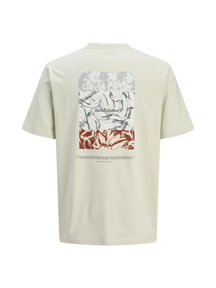 T-Shirt Beige Homme Jack & Jones Back 4