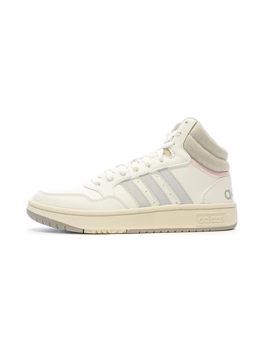 Baskets Beige/Rose Femme Adidas Hoops 3.0 2