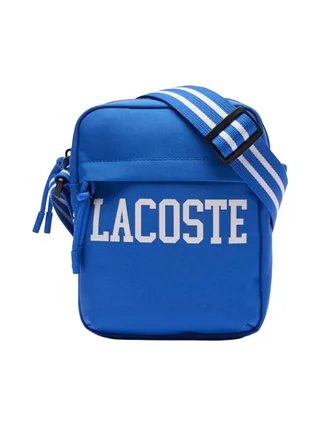 Sacoche Bleu Homme Lacoste Vertical Camera 1