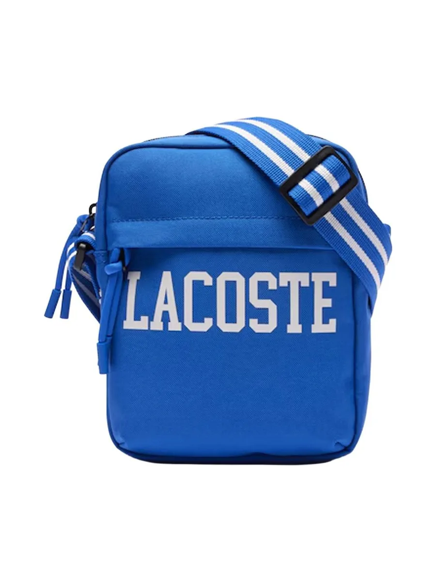 Sacoche Bleu Homme Lacoste Vertical Camera 2