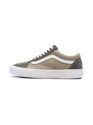 Baskets Marron/Beige Homme Vans Old Skool Canvas Block B 1