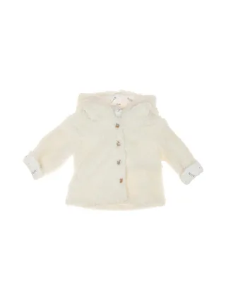 Manteau Sherpa Blanc Doux Fille EOM Ematurino 1