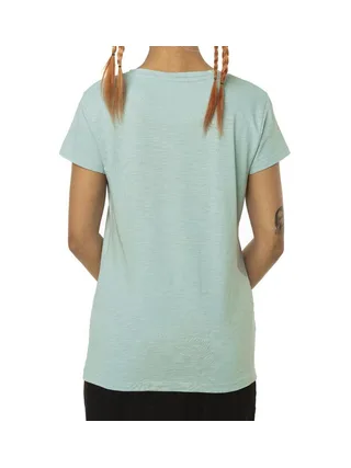 T-shirt Turquoise Femme Von Dutch Slub SA 2