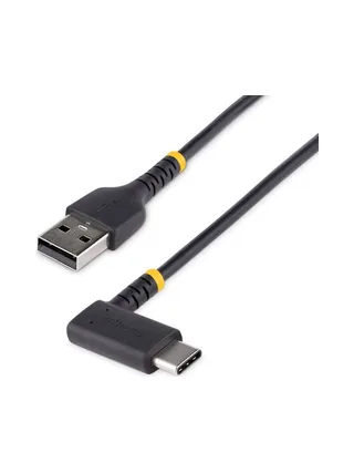 1ft USB A to C Charging Cable Angled 1