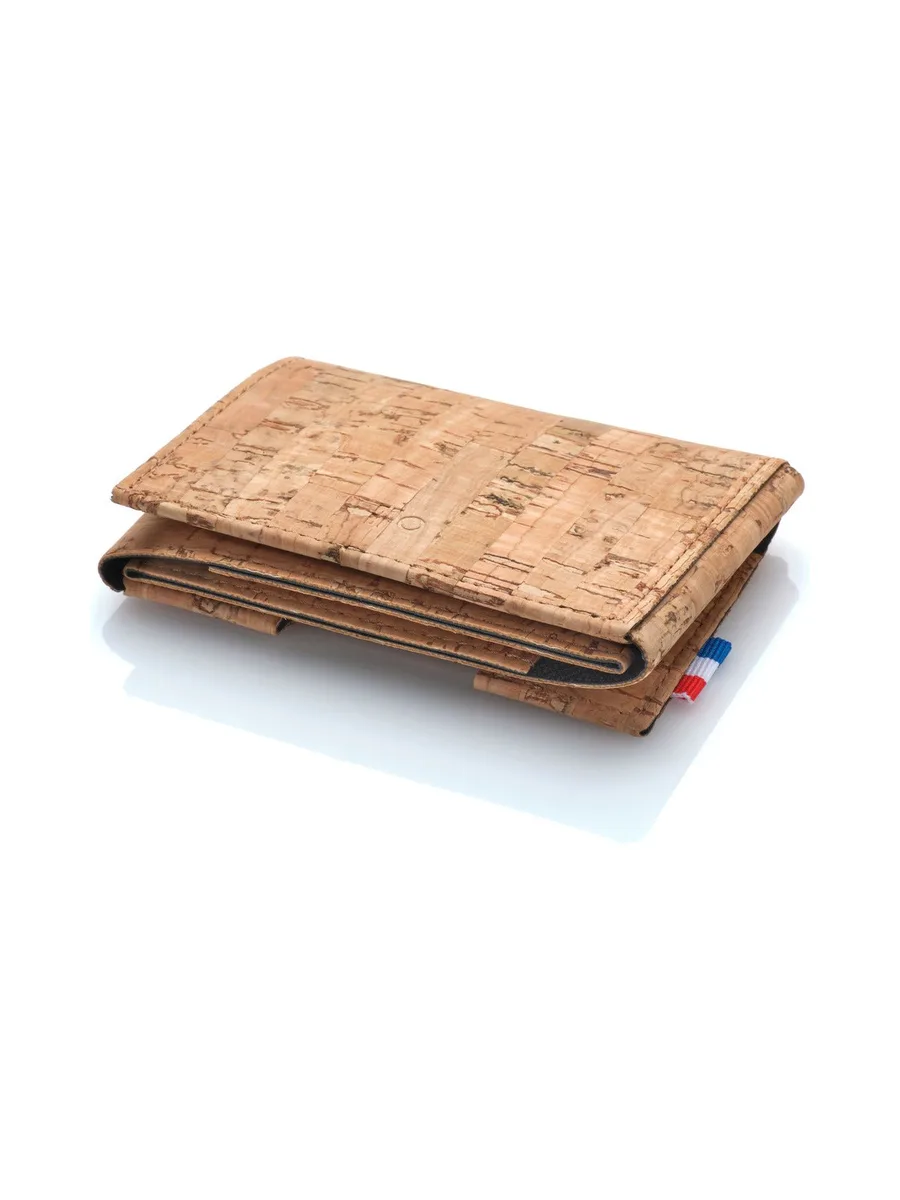 FRED - Porte-cartes folio 2 volets en liège - Naturel 78