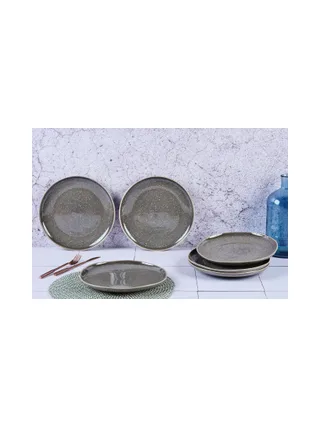 Assiette STELLAR Ø27cm - 6 pièces - Gris béton 2