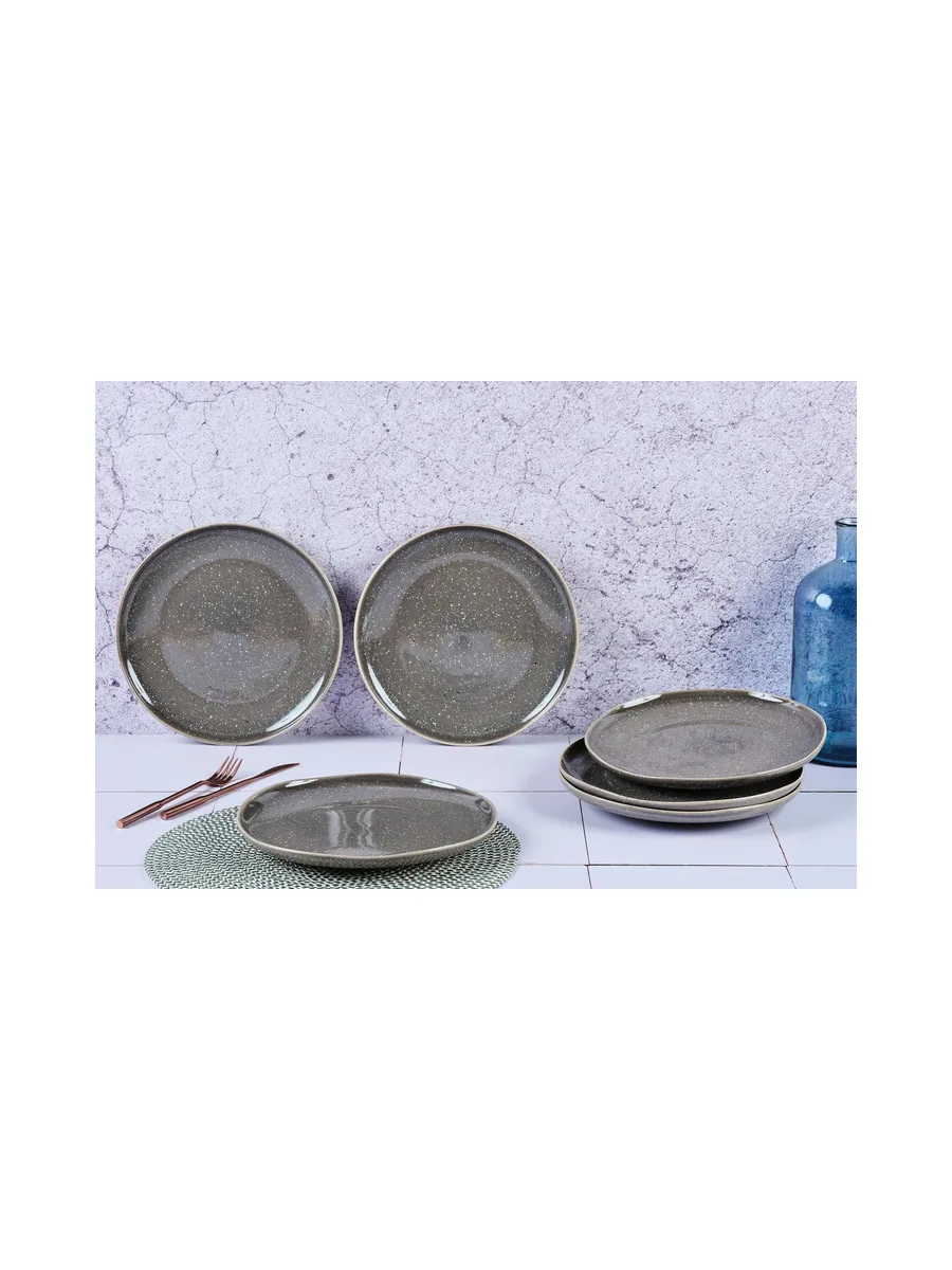 Assiette STELLAR Ø27cm - 6 pièces - Gris béton 2