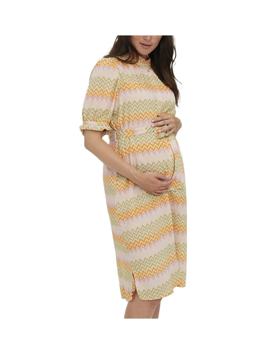 Robe de Grossesse Beige Femme Vero Moda Marternity Modga 2
