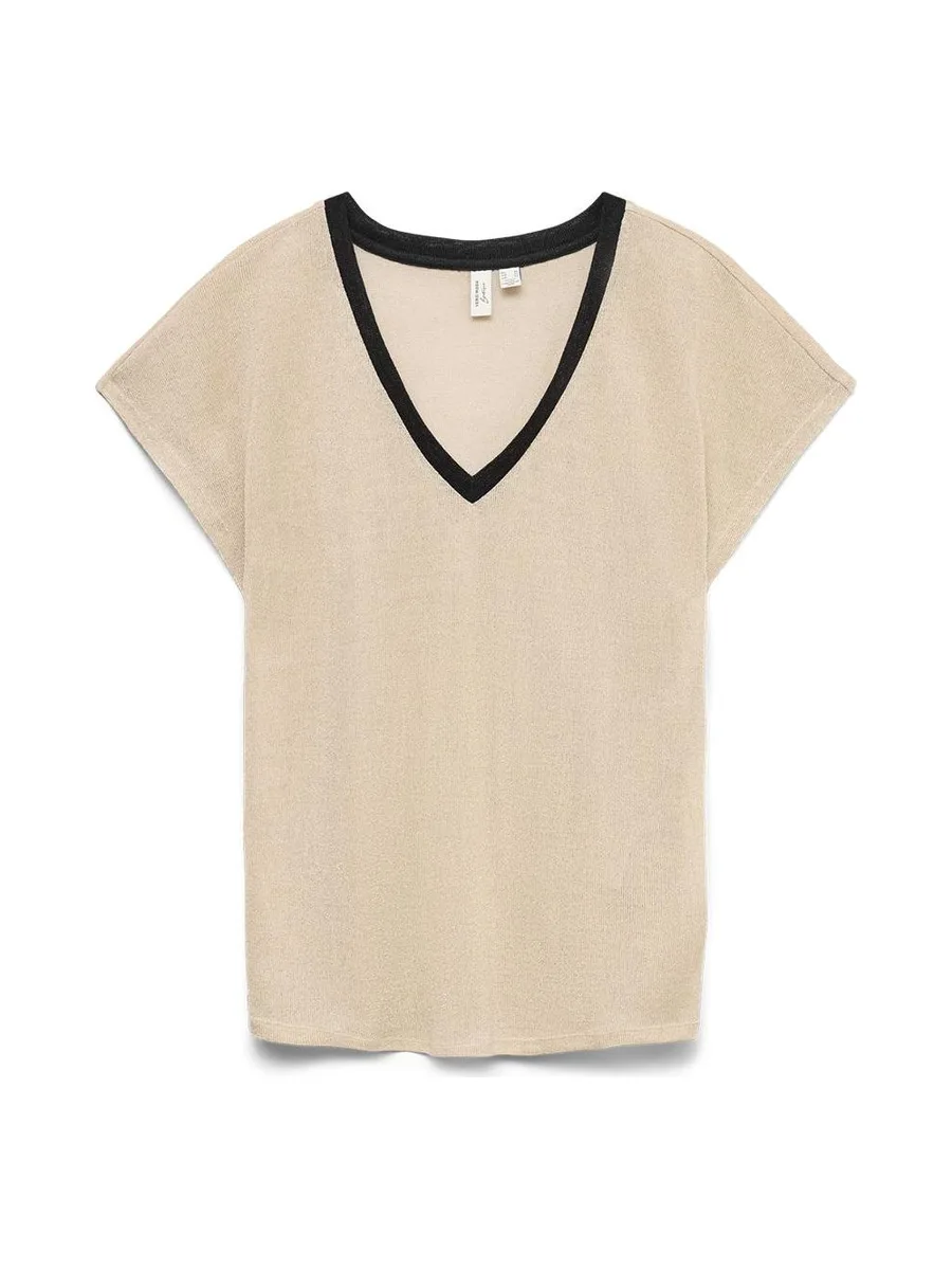 T-shirt Beige Femme Vero Moda Gita 2
